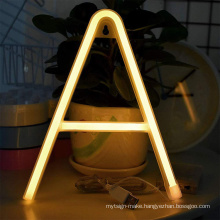 Wholesale  neon signs  custom led sign letter unbreakable neon sign letter for all alphabet and all color